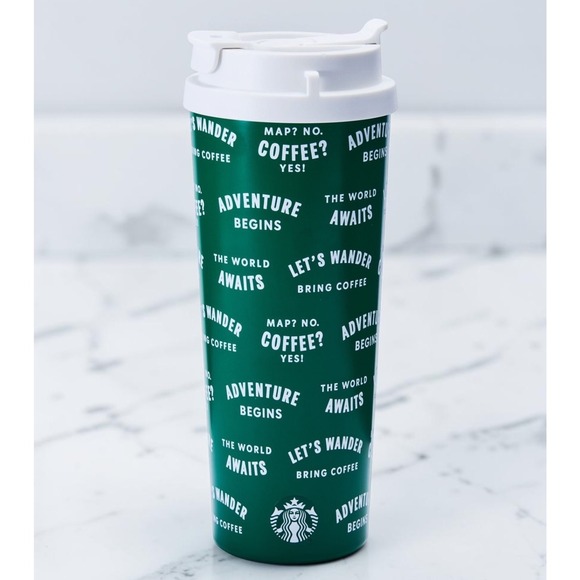 Starbucks Other - Starbucks 2026 Limited Edition Road Trip Dual Lid Green Letter SS 20oz Tumbler